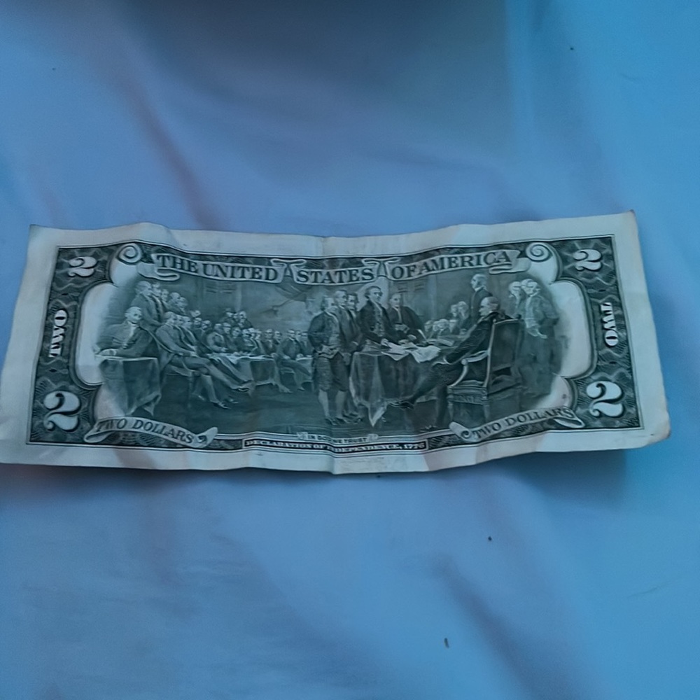$2 BILL 1995 (NOT MADE ANYMORE!) - Picture 2 of 2